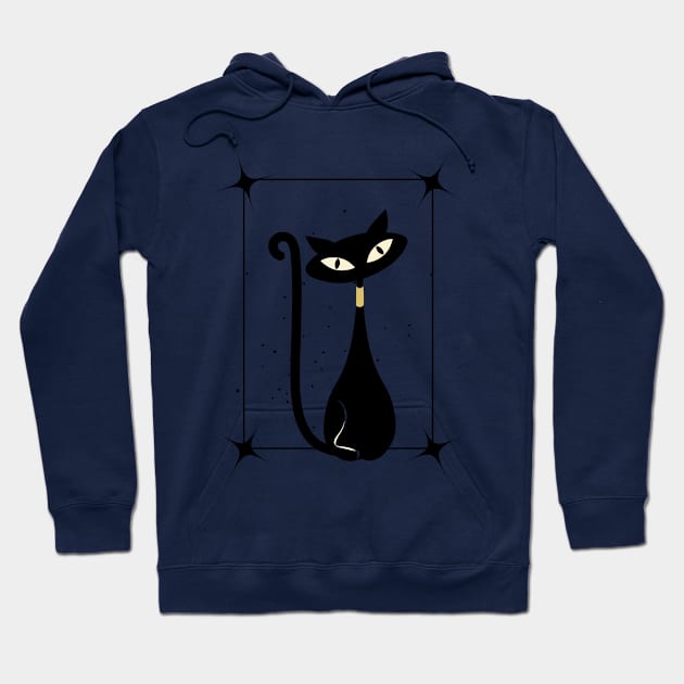 Ordinary Abstract Cat Hoodie by Montony